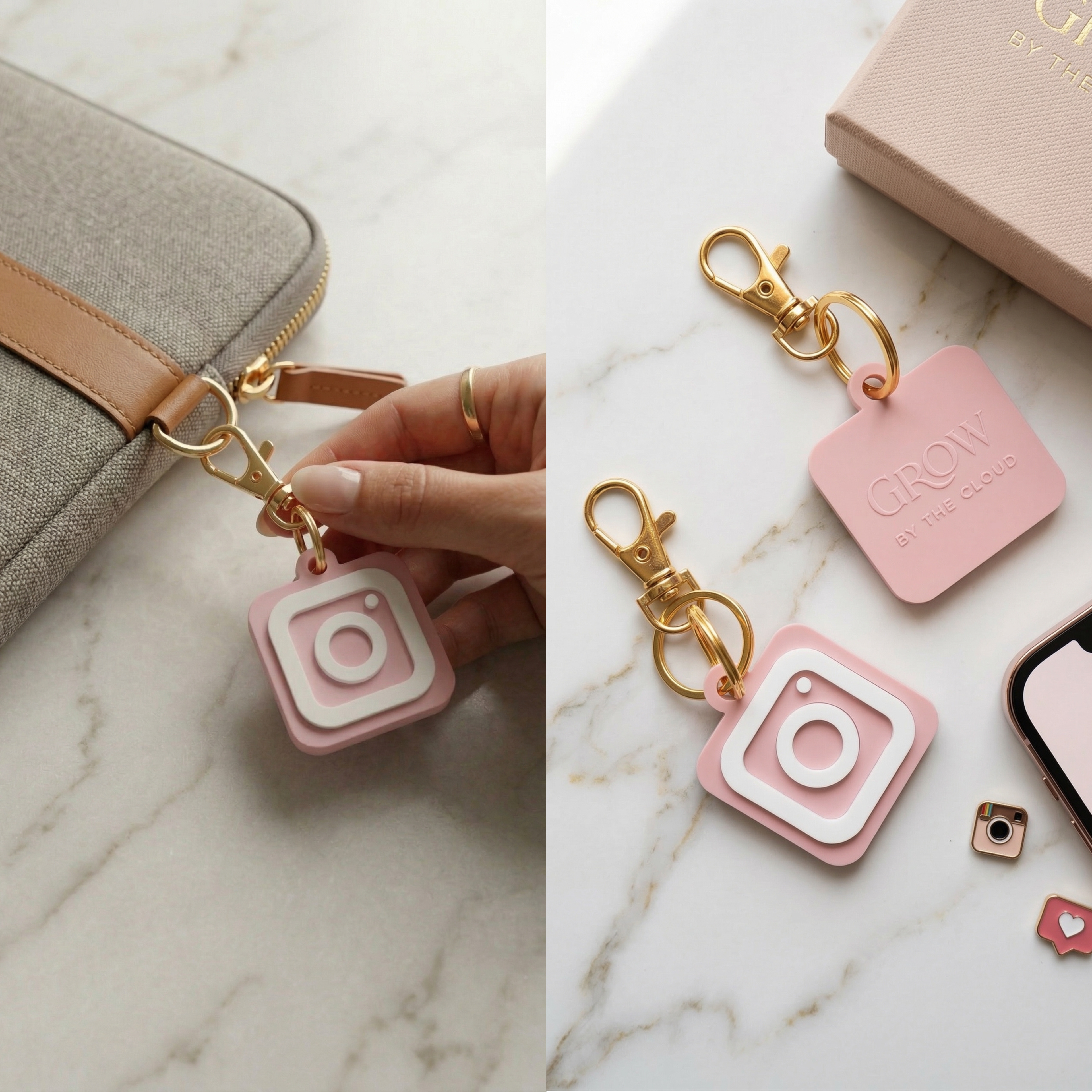 Smart Instagram Schlüsselanhänger – Instagram Profil kontaktlos teilen Grow by the cloud